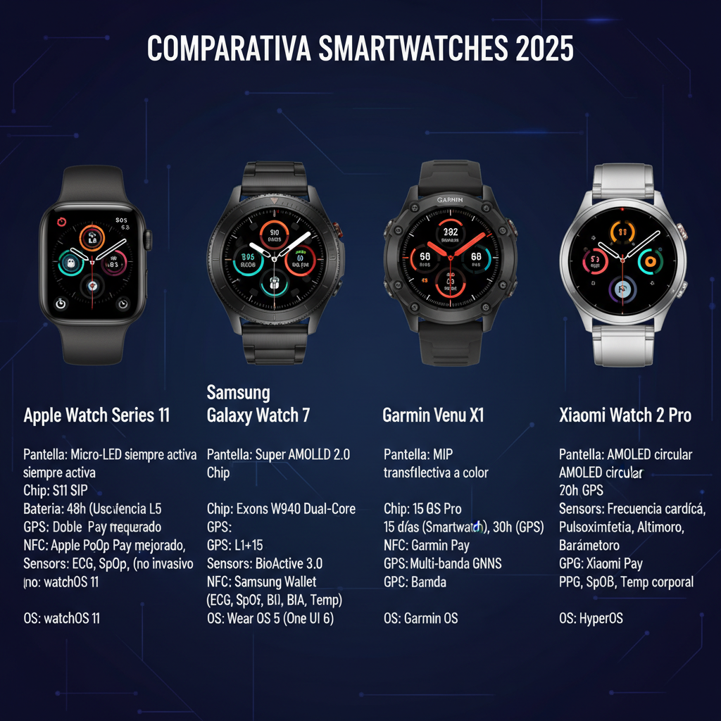 Mejores Relojes Inteligentes 2025: Análisis Completo Apple Watch vs Alternativas
