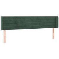 Cabecero de cama de terciopelo 163x16x78/88 cm CFW320359