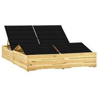 Tumbona Doble Vidaxl de Madera de Pino