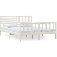 Estructura de cama de madera maciza 160x200 cm Vidaxl