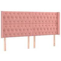 Cabecero con orejas de terciopelo Vidaxl 203x16x118/128 cm