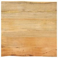 Mesa de Comedor Vidaxl 80x80x2.5 cm Madera Maciza Mango