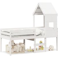 Cama Alta Con Techo "Blanco" 80x200 Cm