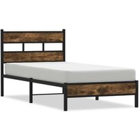 Estructura Cama con Cabecero 75x190 cm Roble Sonoma Vidaxl
