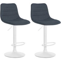 Conjunto de 2 Taburetes de Barra Lex en Tela 46x45x89 cm