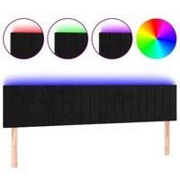 Cabecero con LED de Terciopelo 180x5x78/88 cm Vidaxl