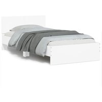 Estructura de Cama con Cabecero de Madera Ingeniería 100x200 cm Vidaxl