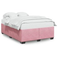 Estructura de cama terciopelo 140x200 cm