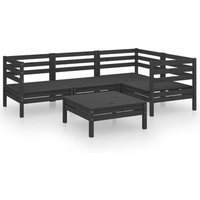 Juego de Muebles de Jardín 5 Piezas de Madera de Pino Maciza Juego de Muebles de Jardín 5 Piezas de Madera de Pino Maciza