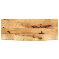 Tablero de Mesa Borde Natural Madera Maciza Mango 70x40x3.8 cm