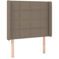 Cabecero de Tela Gris Taupe 103x16x118/128 cm Cabecero de Tela Gris Taupe 103x16x118/128 cm