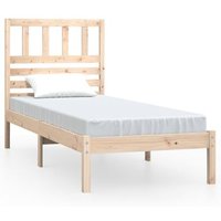 Estructura de Cama de Madera Maciza de Pino 75x190 cm Vidaxl