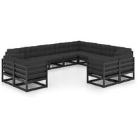 Juego Muebles Jardín 12 Piezas con Cojines