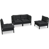 Muebles de Jardín 4 Pzas Pino Macizo Vidaxl
