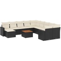 Set De Sofás De Comedor para Jardín Vidaxl de Ratán Sintético