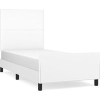Estructura de Cama 90x200 cm Cuero Sintético Vidaxl