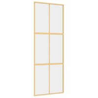 Puerta Corredera de Vidrio Templado y Aluminio Vidaxl