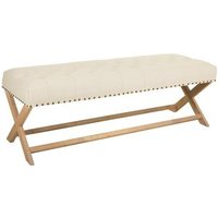 Banqueta Tapizada de Madera