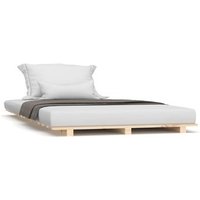 Estructura de Cama de Madera Maciza de Pino 90x190 cm