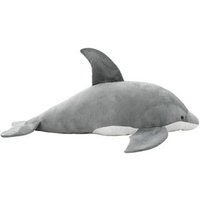 Delfín de Peluche Gris Vidaxl
