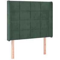 Cabecero de Terciopelo con Orejas 103x16x118/128cm