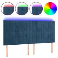 Cabecero con Luces LED Terciopelo 180x5x118/128 cm CFW602458