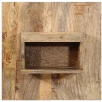 Mesita de Noche de Madera Maciza de Mango 50x27x50 cm Mesita de Noche de Madera Maciza de Mango 50x27x50 cm