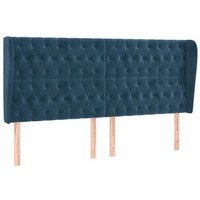 Cabecero Cama Panel con Orejas Terciopelo 183x23x118/128 Cm