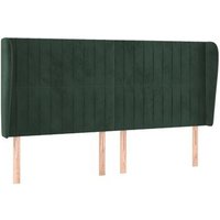 Cabecero de cama con orejas de terciopelo, panel 183x23x118/128 cm, CFW319860