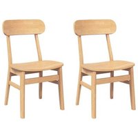 Pack de 2 Sillas de Comedor y Cocina en Madera Maciza