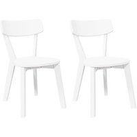 Pack 2 Sillas de Comedor de Madera Maciza con Caucho CFW5421793