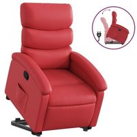 Sillón Reclinable Elevable de Cuero Artificial Sillón Reclinable Elevable de Cuero Artificial