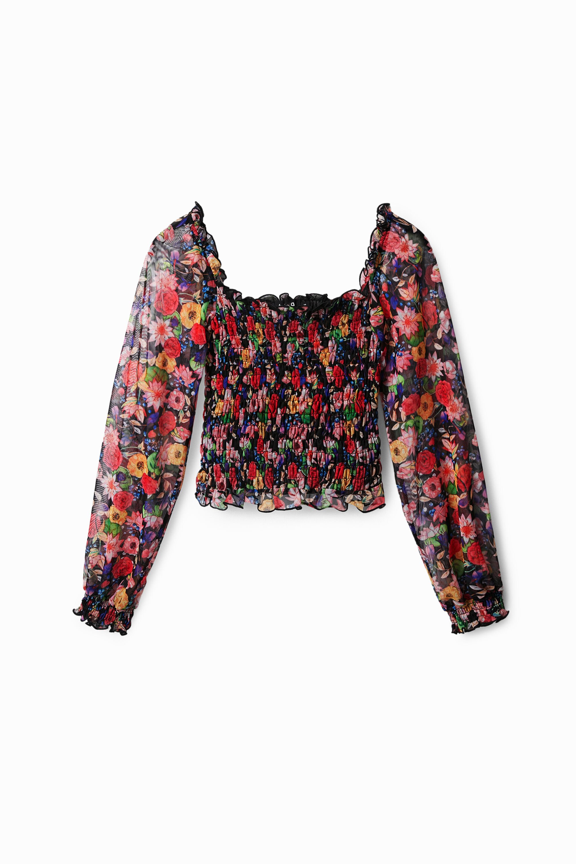 Camiseta floral de tul Desigual para hombre