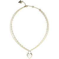 Guess Collar "All You Need Is Love" Acero Dorado