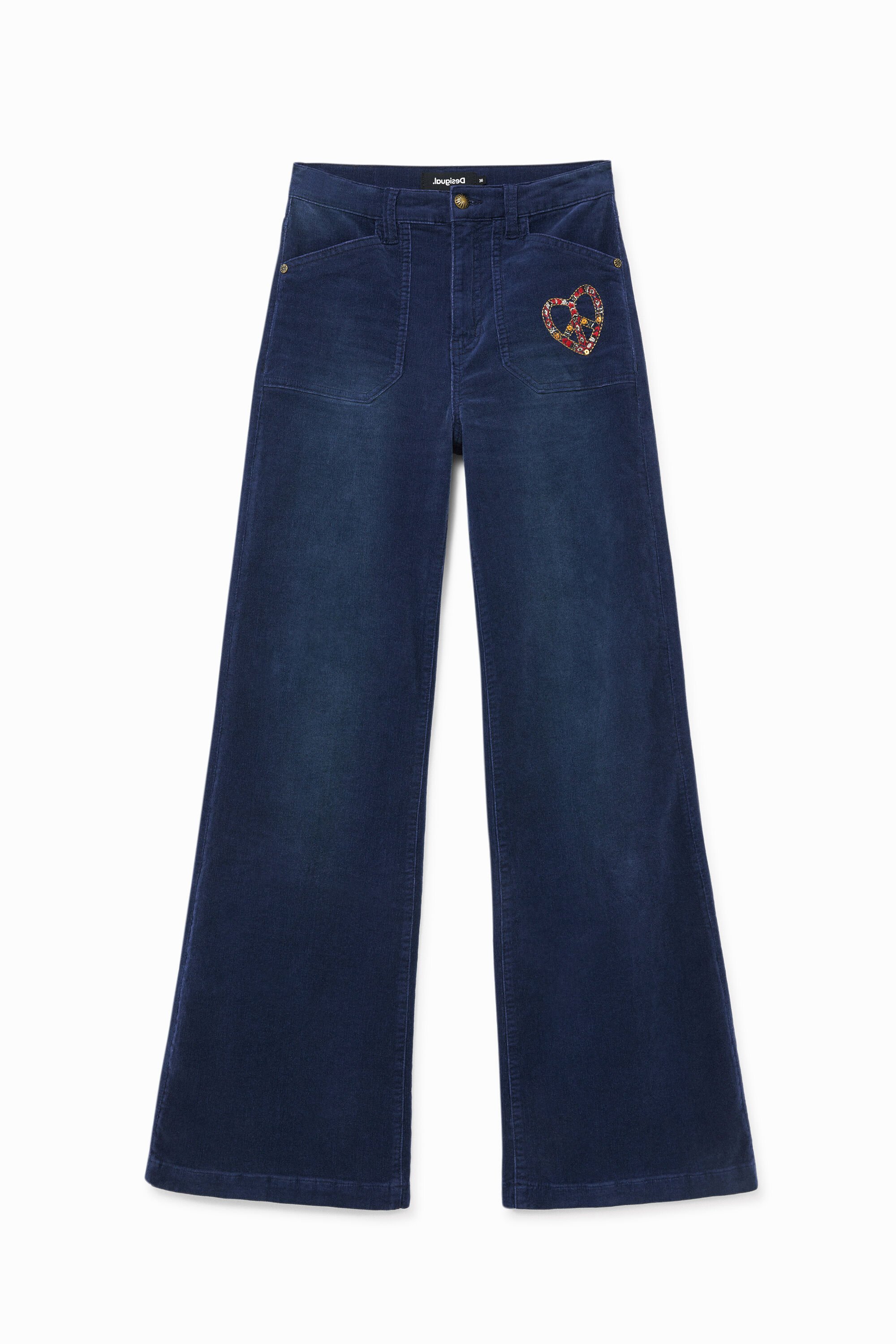 Desigual Pantalón wide leg slim fehombre Desigual Pantalón wide leg slim fehombre