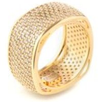 Anillo Mujer Latón Dorado Infinito