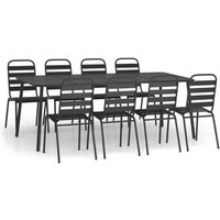 Juego de Comedor de Jardín 9 Piezas Acero Vidaxl Juego de Comedor de Jardín 9 Piezas Acero Vidaxl