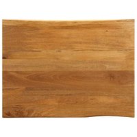 Tablero de Mesa Borde Natural Madera Maciza Mango 110x80x3.8 cm