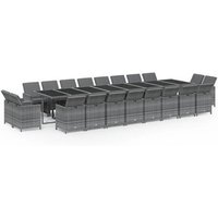 Set de Comedor de Jardín Ratán Sintético Vidaxl