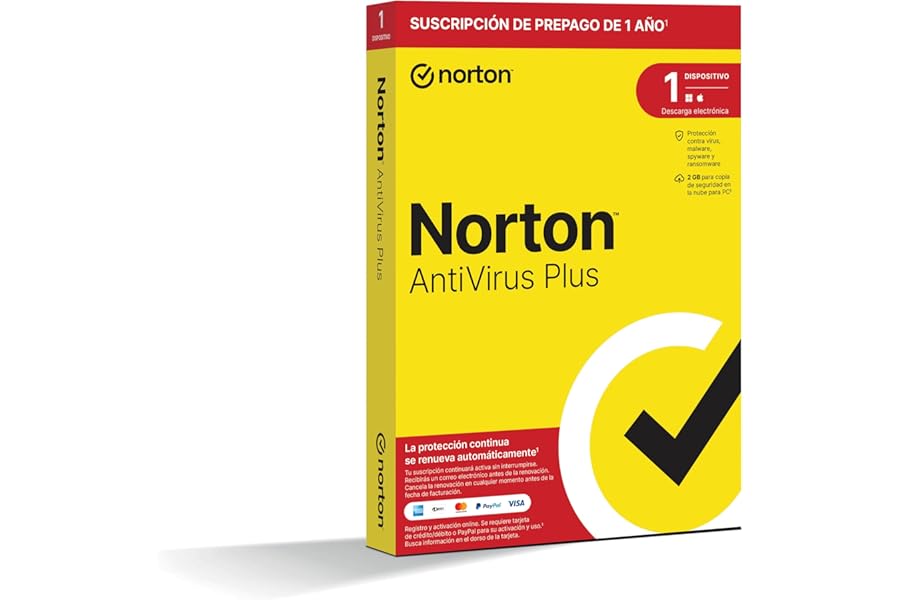 Norton Antivirus Plus 2025 para 1 Dispositivo y 1 Año