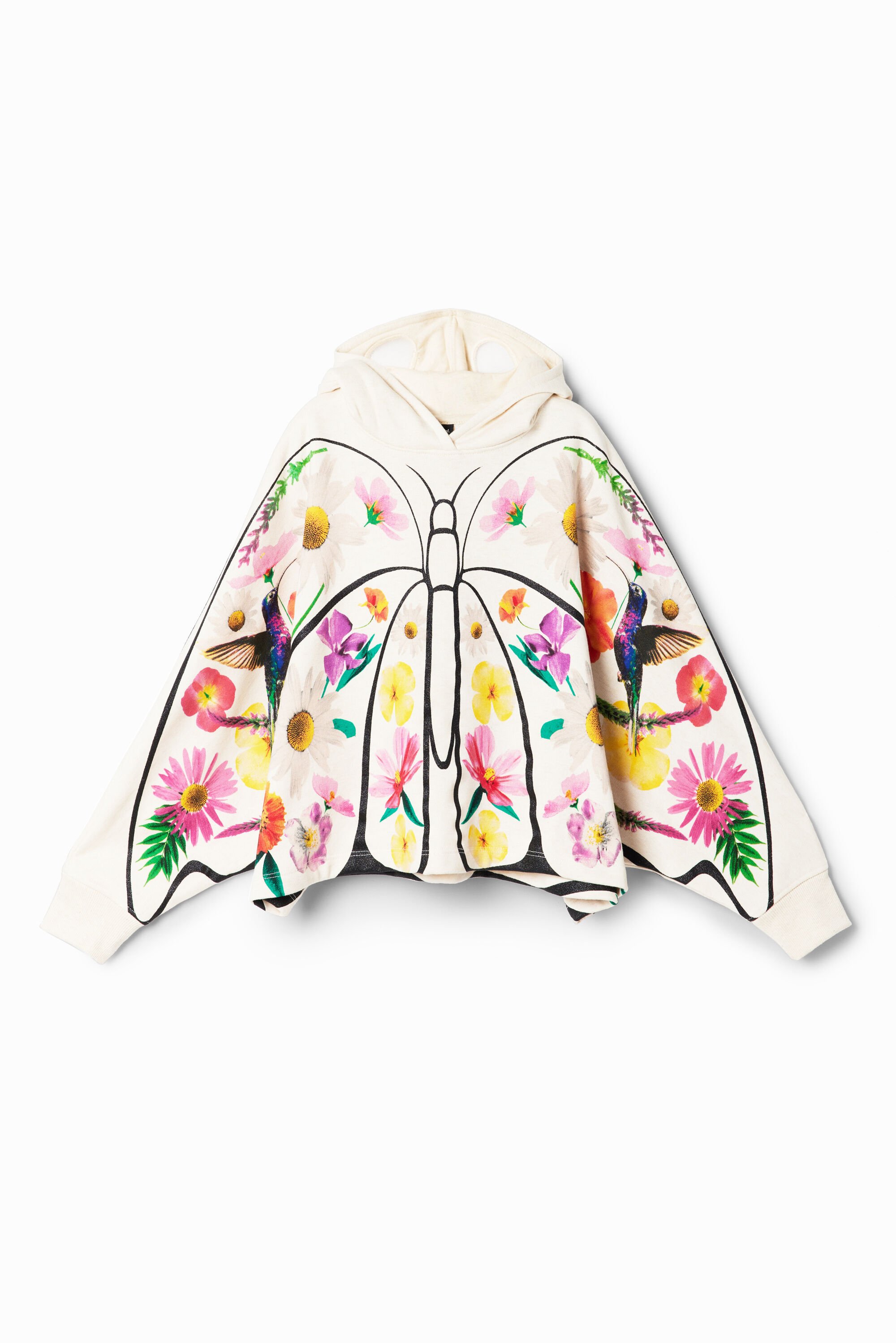 Sudadera oversize mariposa fe hombre Desigual