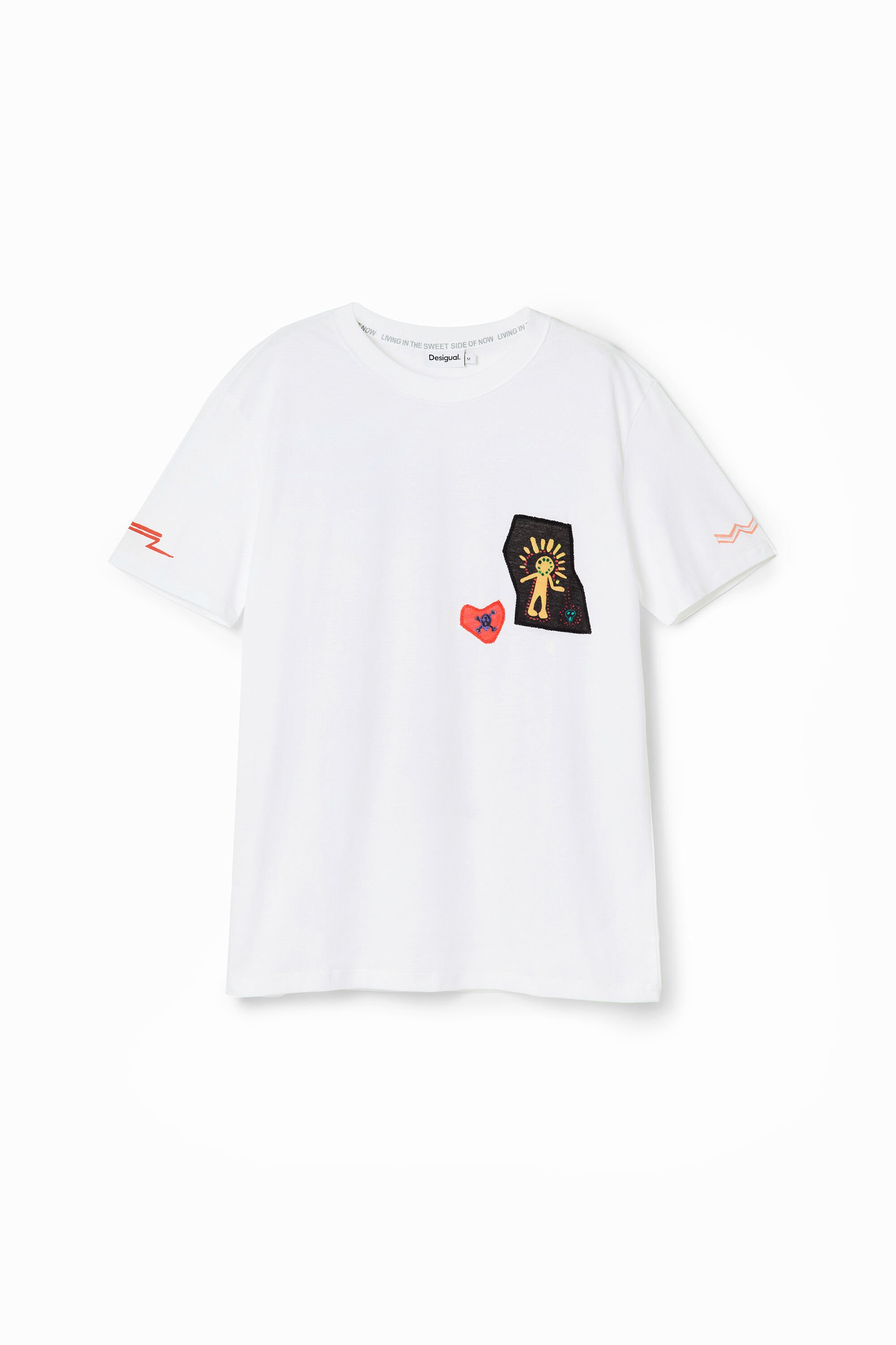 Camiseta Desigual parches esfinge hombre