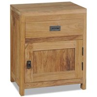 Mesita De Noche De Madera De Teca Maciza 40x30x50 Cm Mesita De Noche De Madera De Teca Maciza 40x30x50 Cm