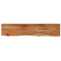 Tablero Rectangular de Madera de Acacia con Borde Vivo 180x30x2.5 cm