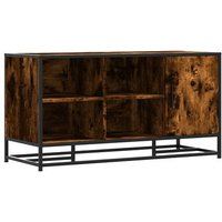 Banco Zapatero Madera de Ingeniería Roble Ahumado 100x40x53,5cm