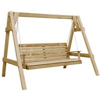 Banco de Jardín Vidaxl de Madera Pino Impregnada 205x150x157 Cm