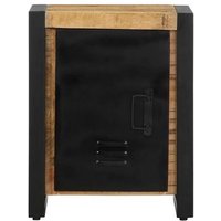 Mesita de Noche Madera Maciza de Mango 40x30x51 cm