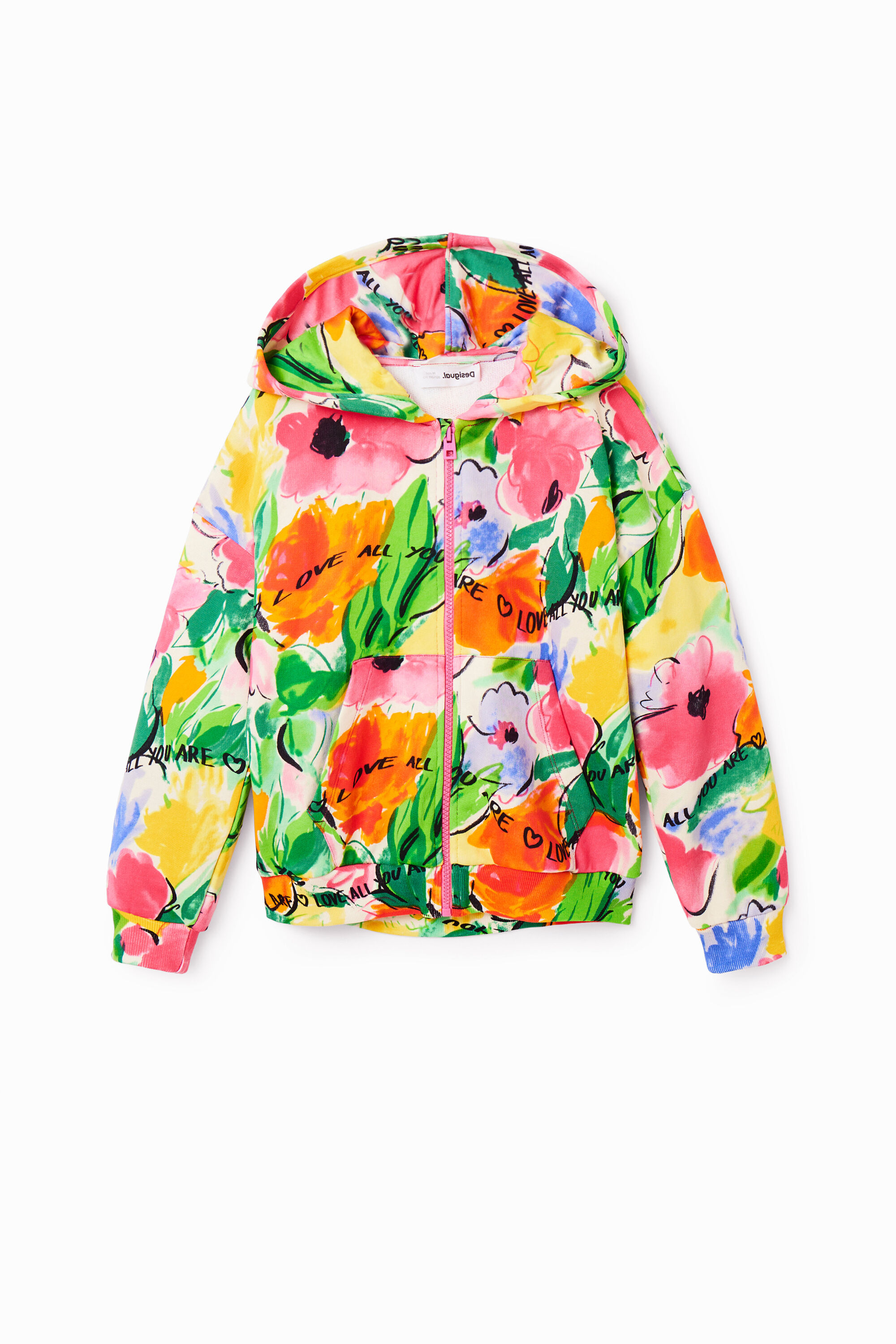 Sudadera oversize flores fehombre Desigual Sudadera oversize flores fehombre Desigual
