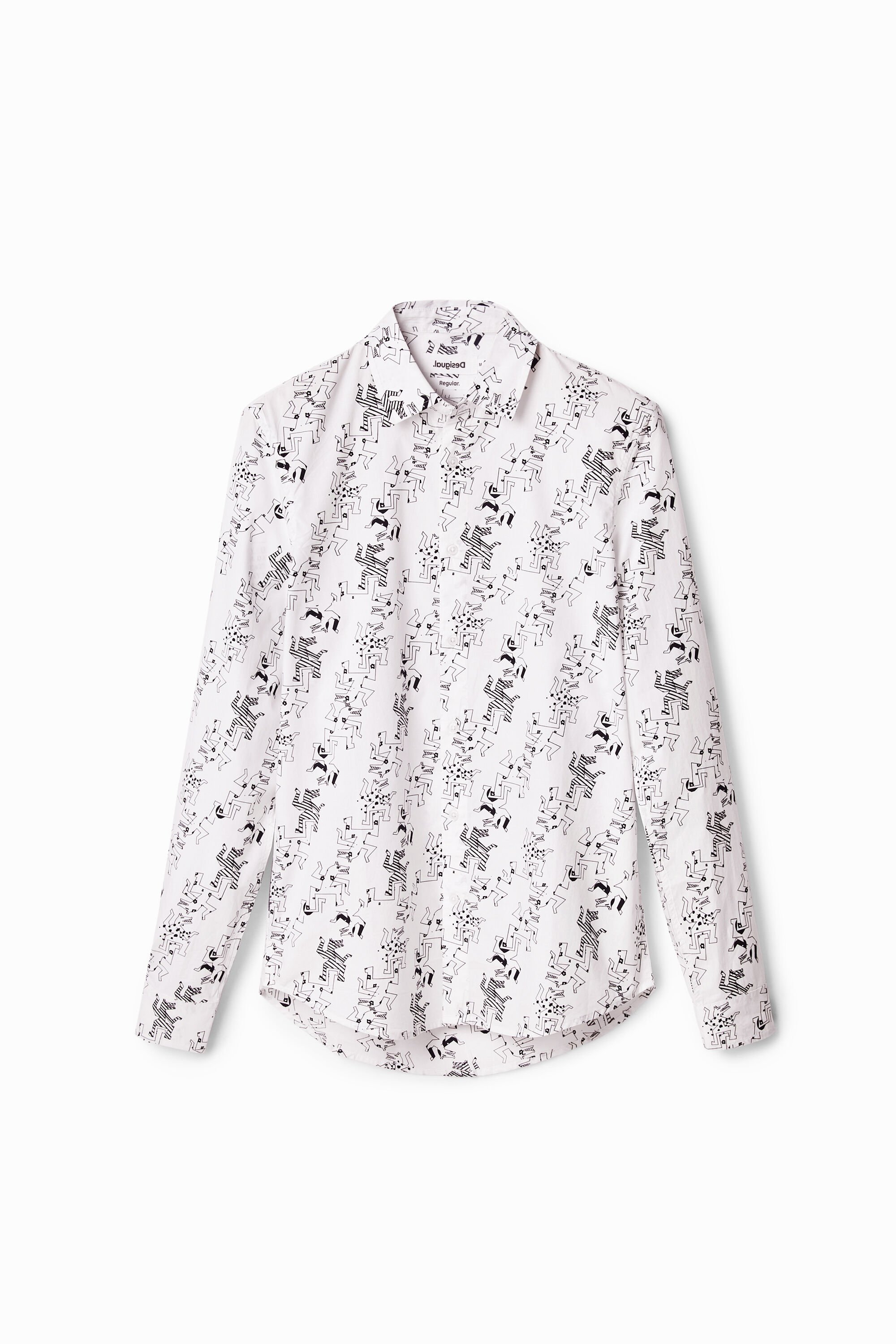 Camisa manga larga lobos hombre Desigual Camisa manga larga lobos hombre Desigual