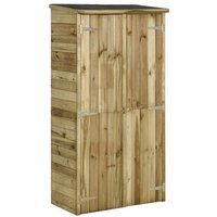 Caseta de Herramientas de Jardín de Madera de Pino 85x48x177 cm